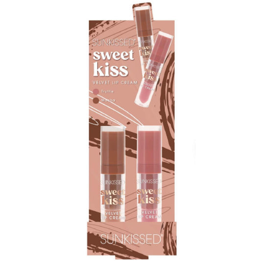 Sunkissed Sweet Kiss Velvet Cream Lip Stick - Pack of 2