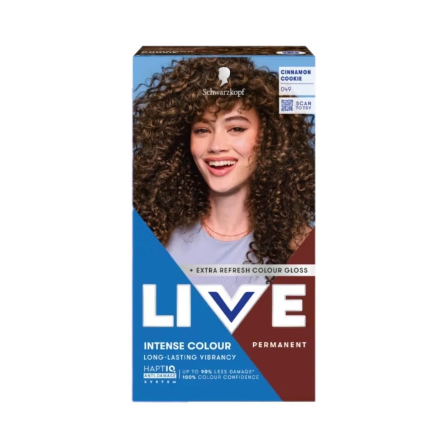 Schwarzkopf LIVE Intense Colour 049 Cinnamon Cookie Butter Permanent Hair Dye
