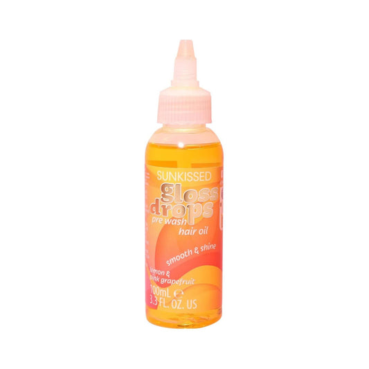 Sunkissed Gloss Drops Pre Wash Hair Oil Lemon & Pink Grapefruit 100ml