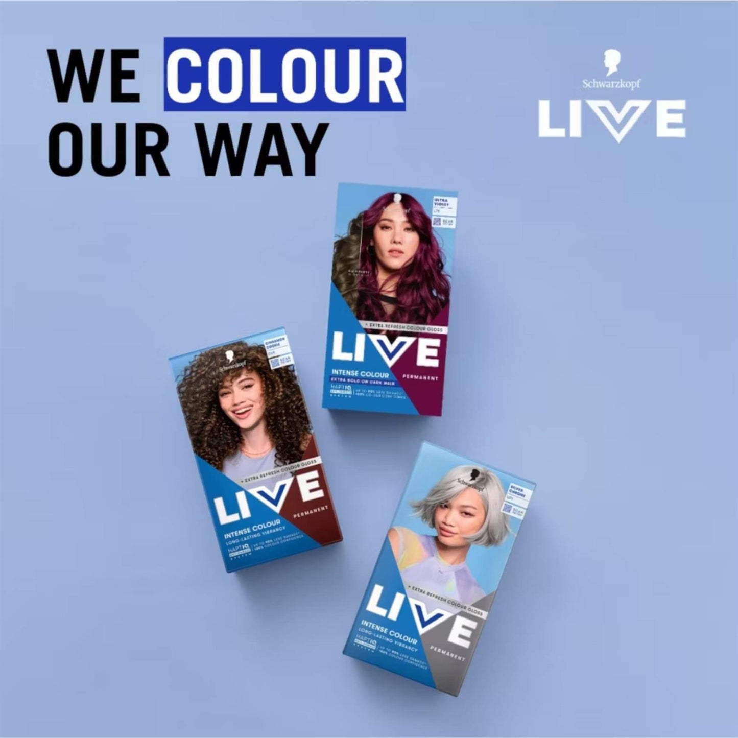 Schwarzkopf LIVE Intense Colour L76 Ultra Violet Permanent Hair Dye