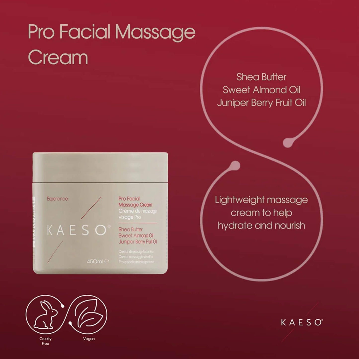 Kaeso Pro Facial Massage Cream - 450ml