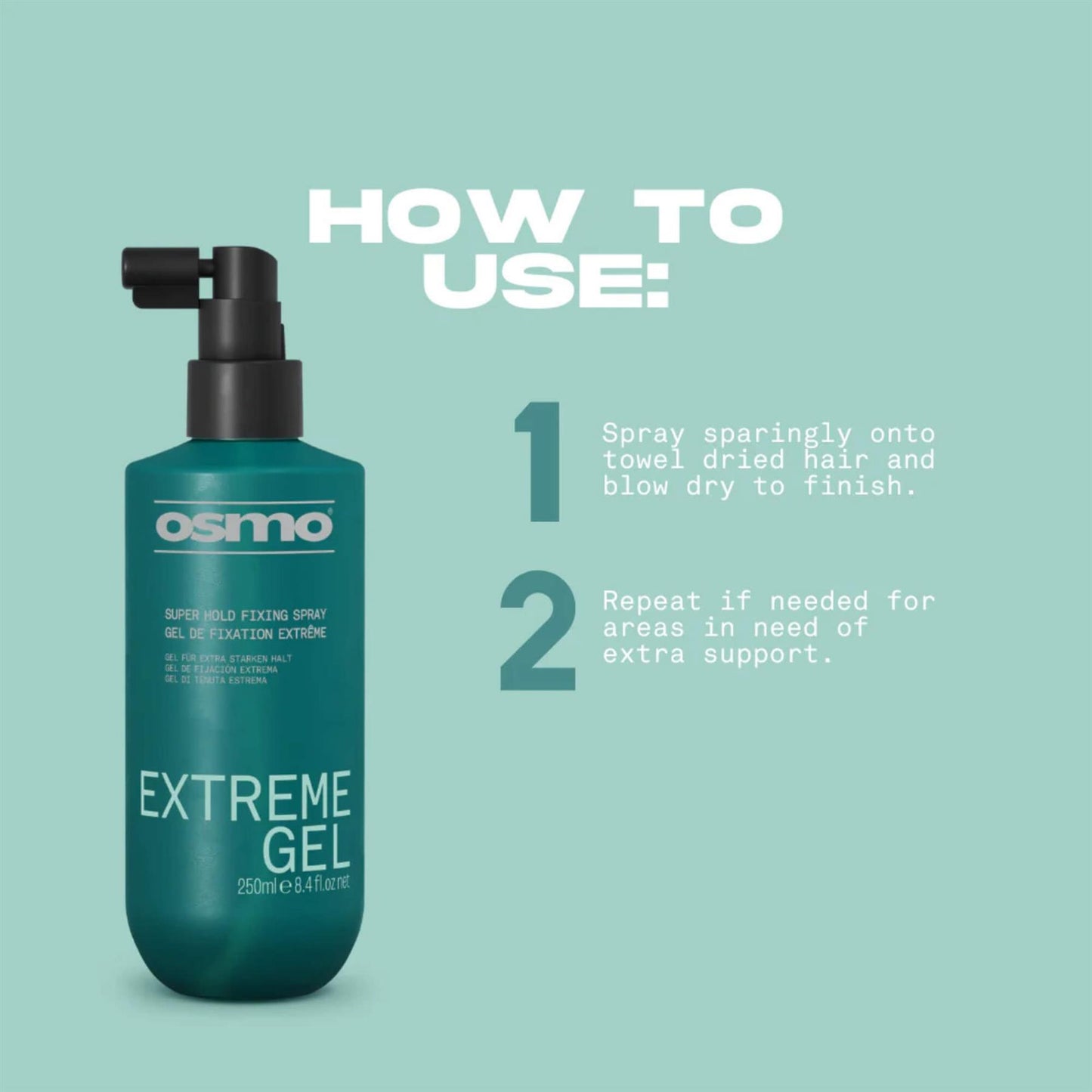 Osmo Extreme Gel Super Hold Fixing Spray 250ml