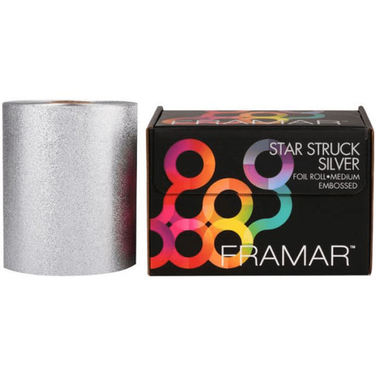 Framar Star Struck Silver Foil Roll - Medium Embossed - 5 x 320 Inches