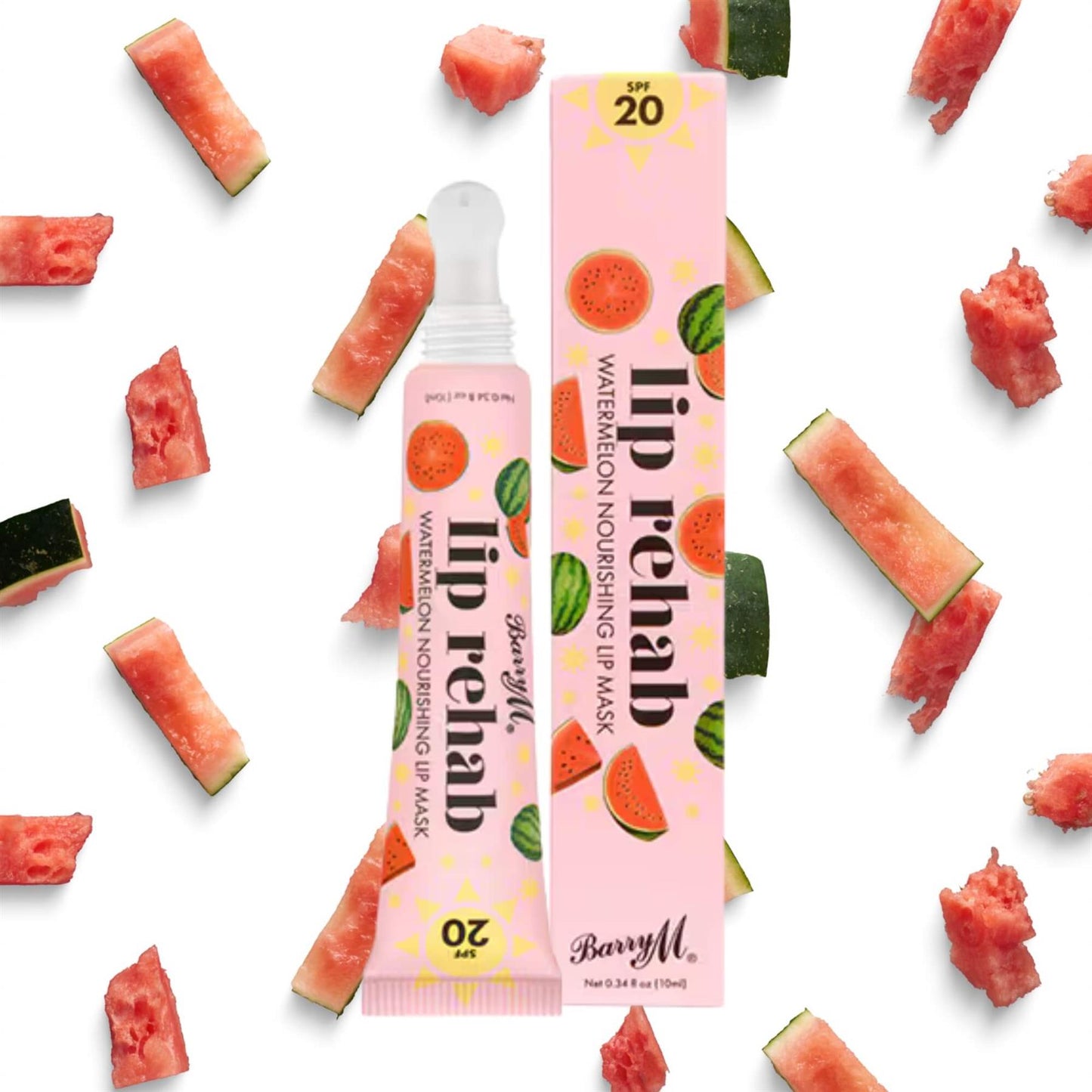 Barry M Lip Rehab Watermelon Nourishing Mask SPF 20 10ml