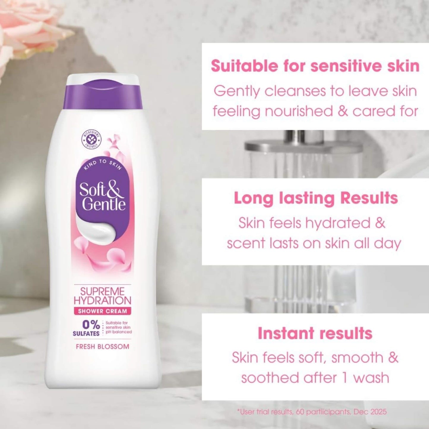 Soft & Gentle Shower Cream Fresh Blossom 400ml