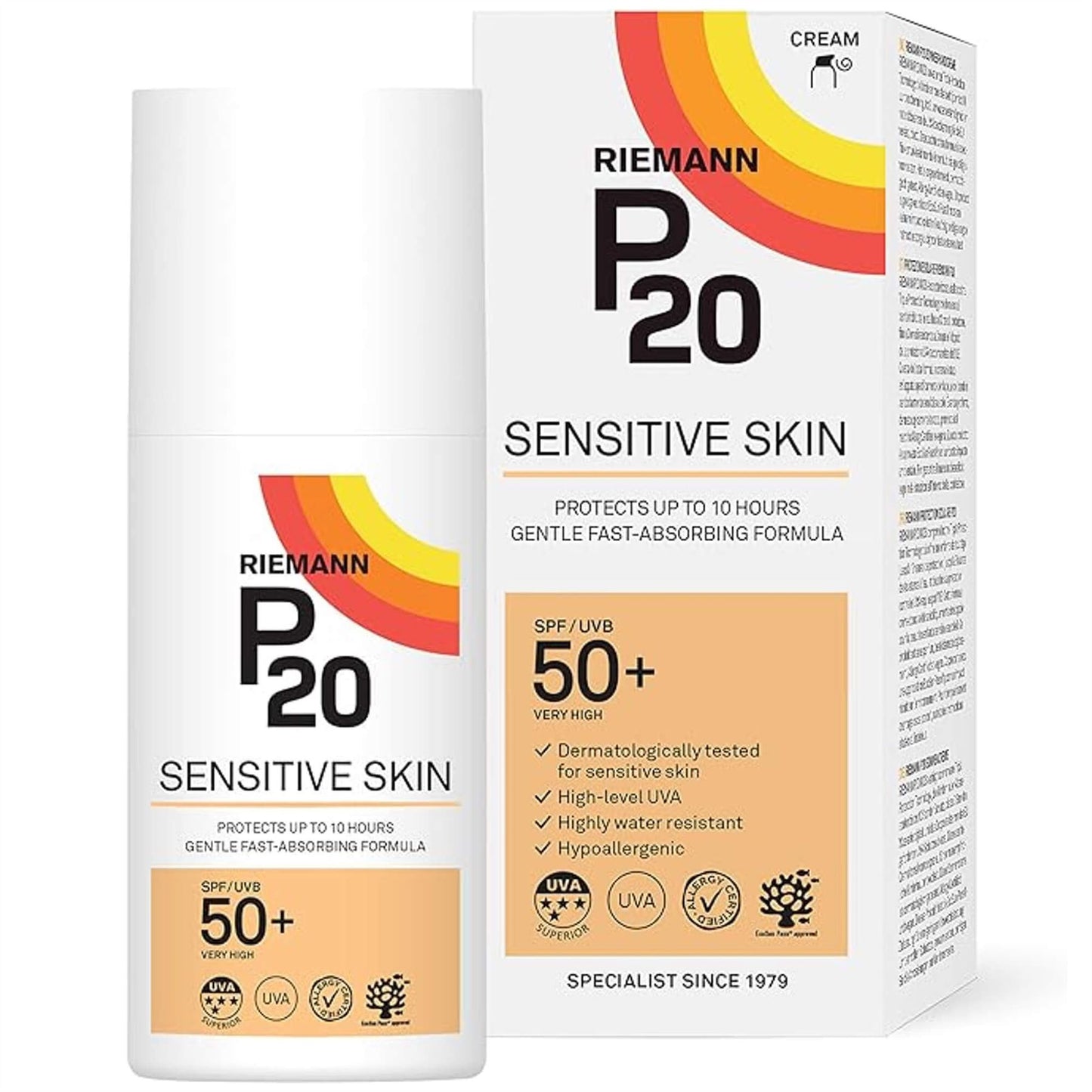 P20 Sensitive Skin SPF50+ Sun Cream