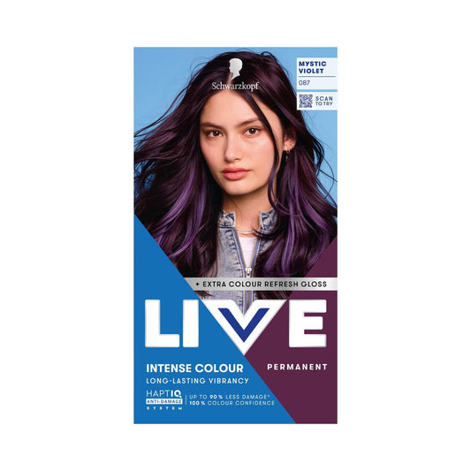 Schwarzkopf LIVE Intense Colour 087 Mystic Violet Permanent Hair Dye