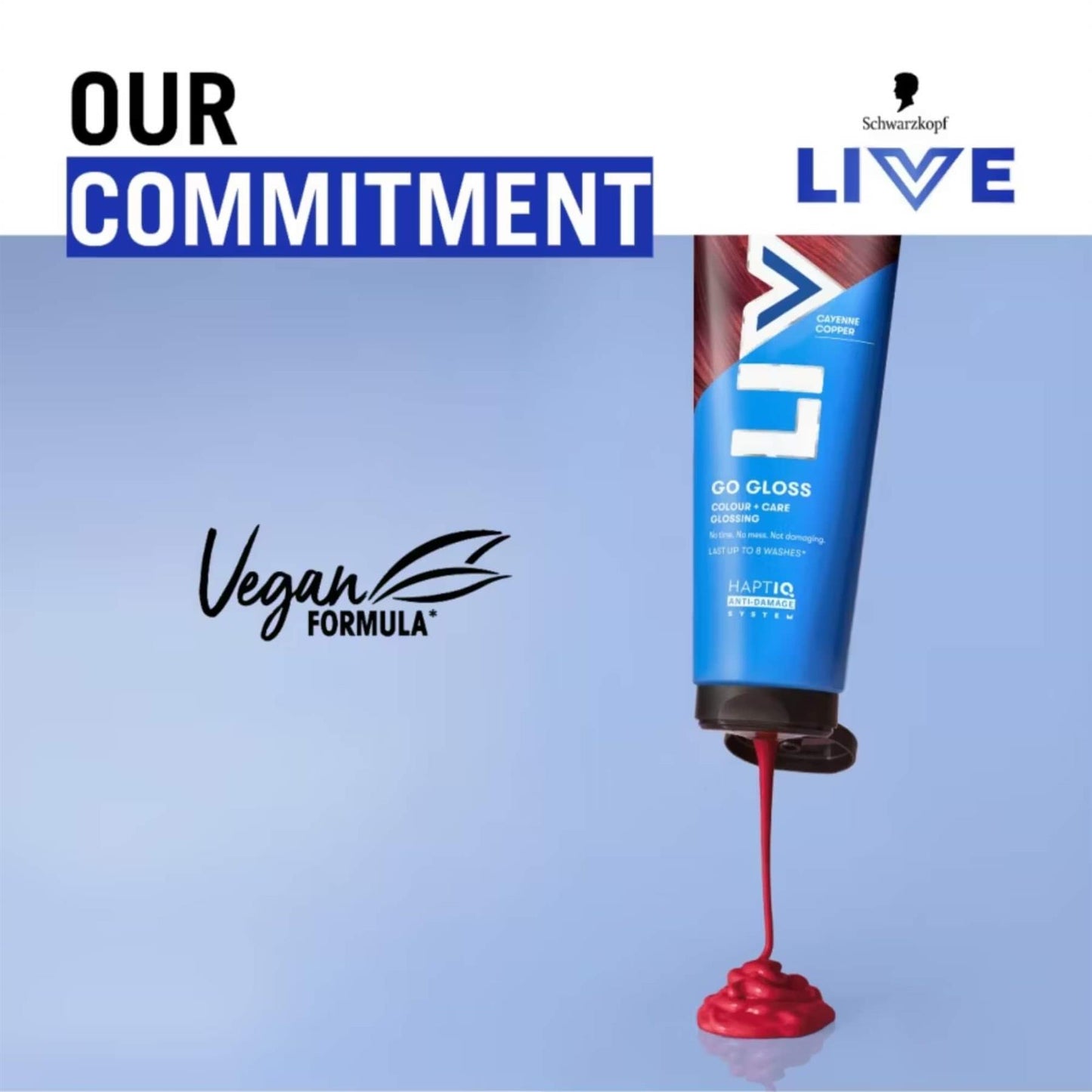 Schwarzkopf LIVE Go Gloss Cayenne Copper Colour & Shine Hair Gloss 150 ml