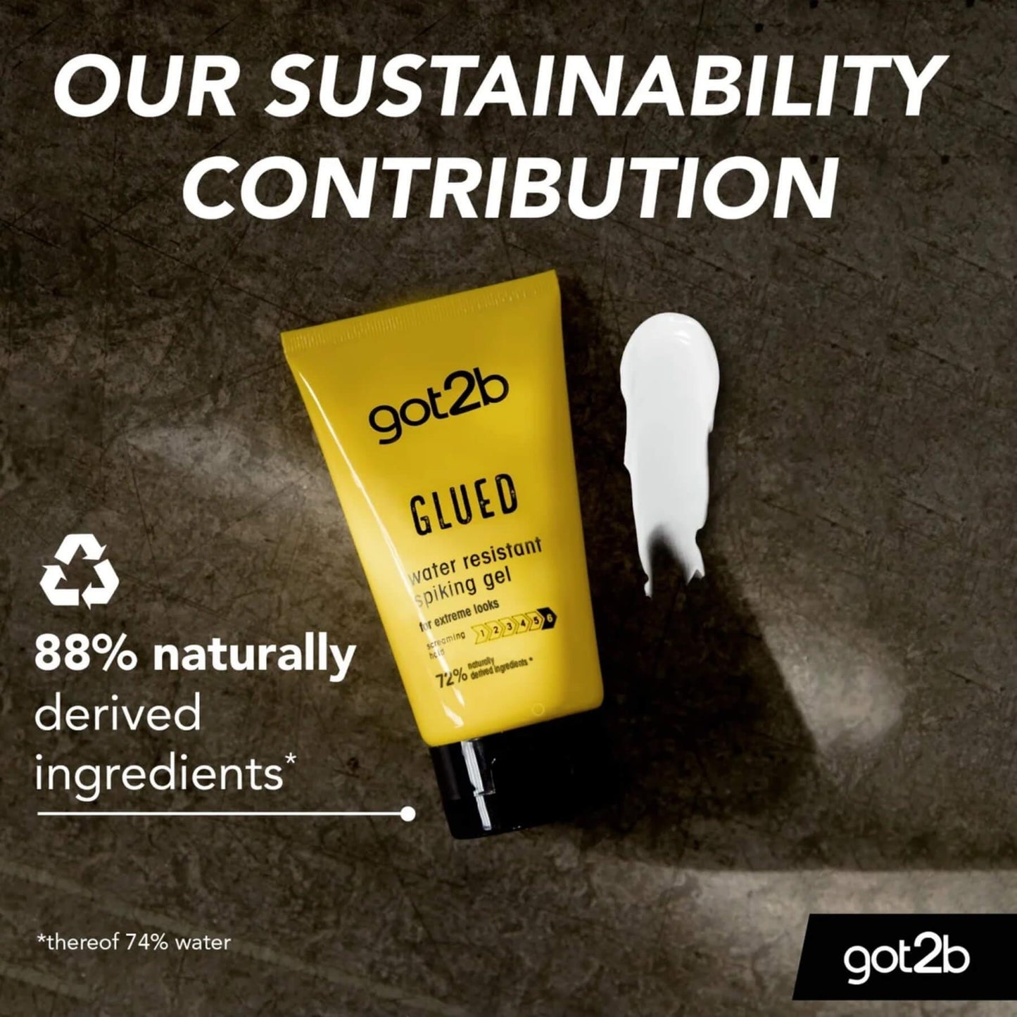 Schwarzkopf Got2b Glued Water Resistant Spiking Gel - 150ml