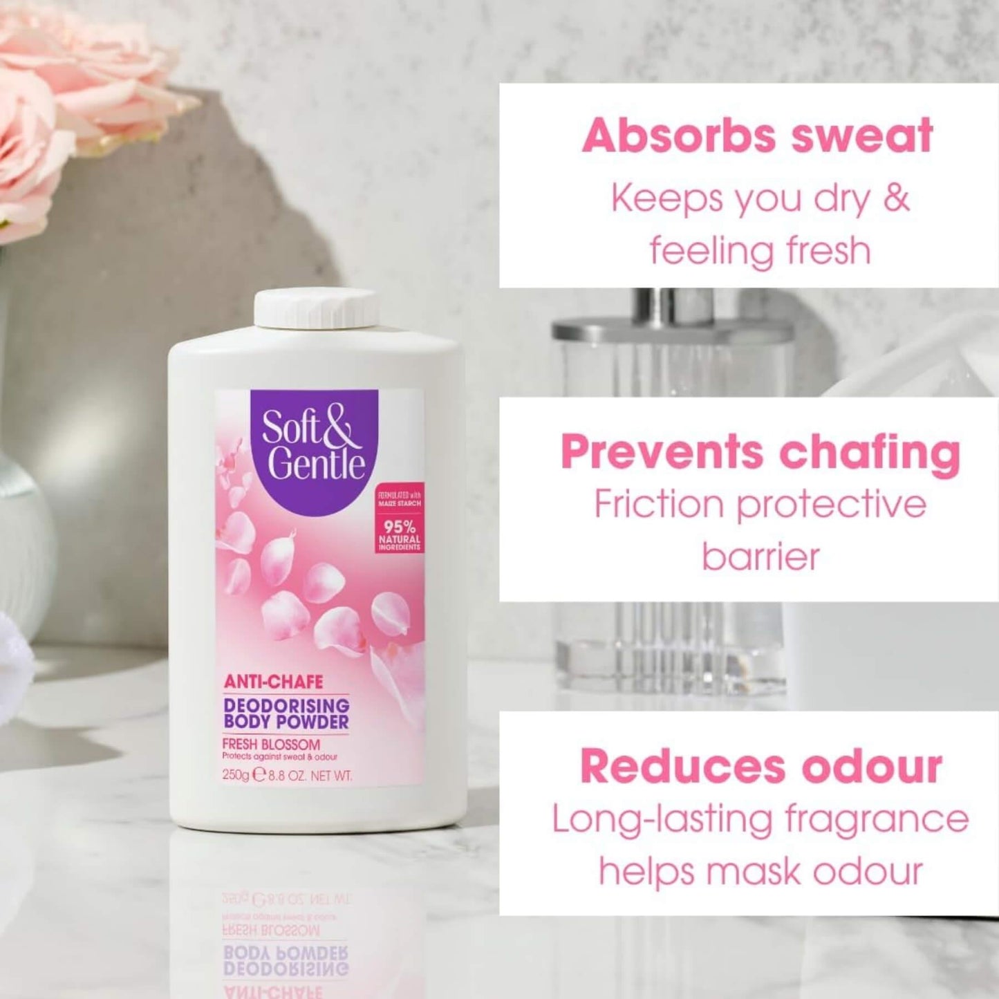 Soft & Gentle Fresh Blossom Body Powder 250g