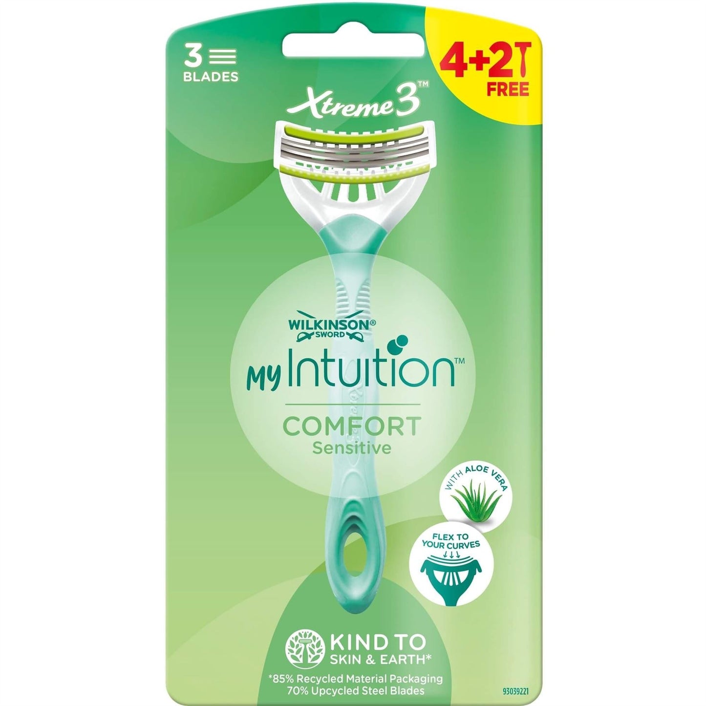 Wilkinson Sword My Intuition Comfort Sensitive Razor For Her - 4+2 Pack