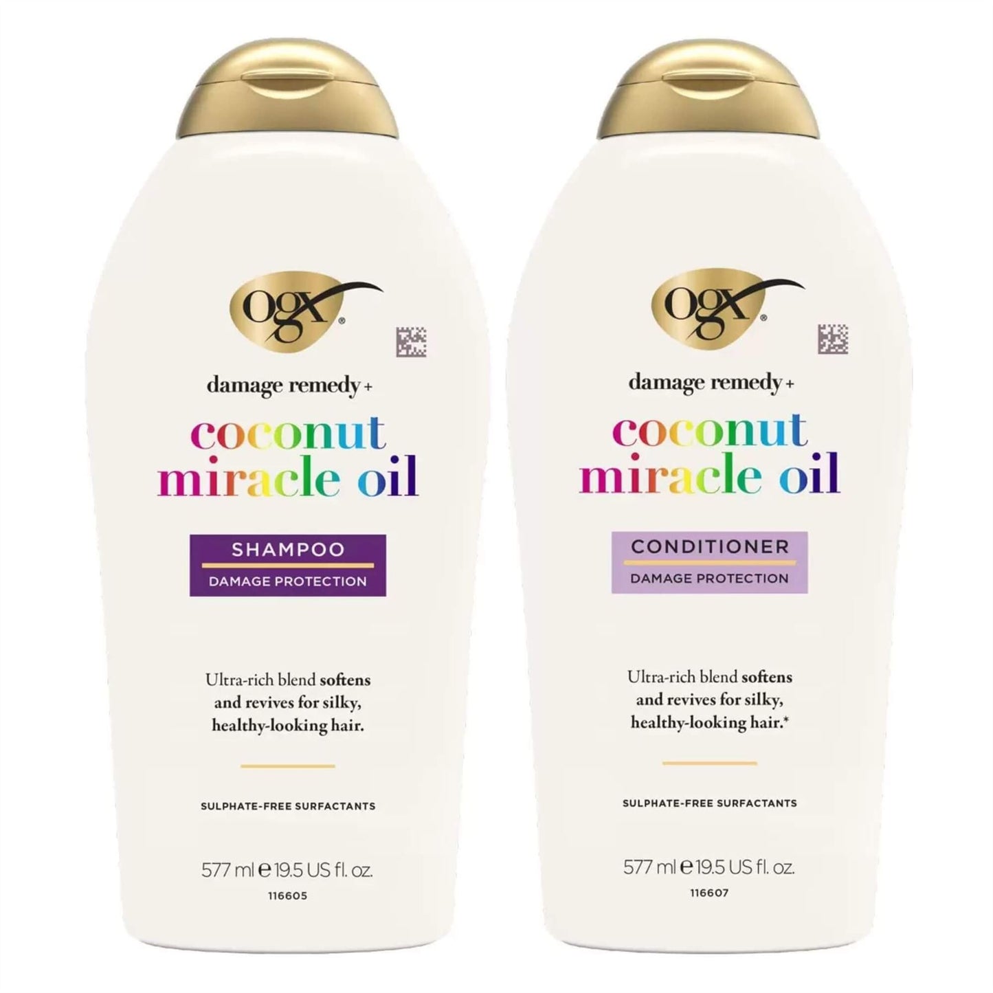 OGX Coconut Miracle Oil Shampoo & conditioner - 2 x 577ml