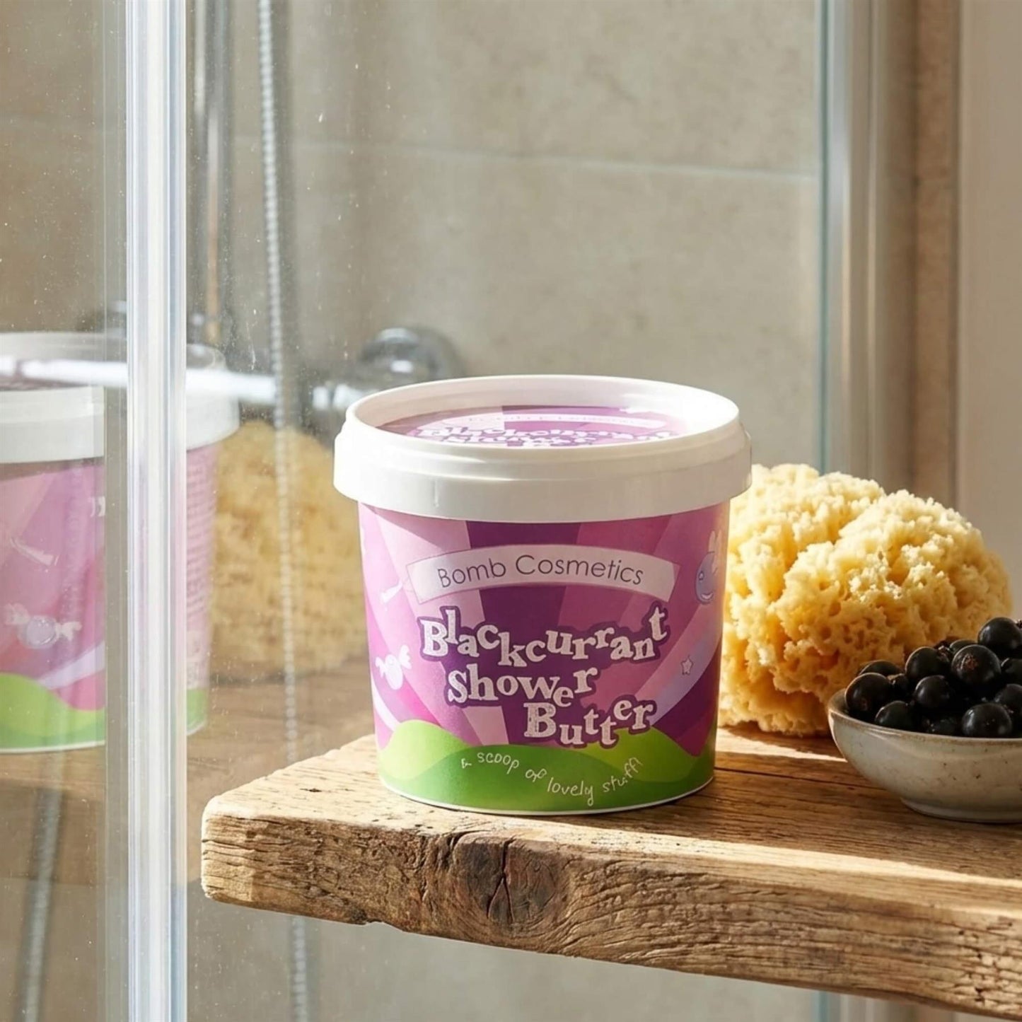 Bomb Cosmetics Cleansing Shower Butter - Blackcurrant - 365ml