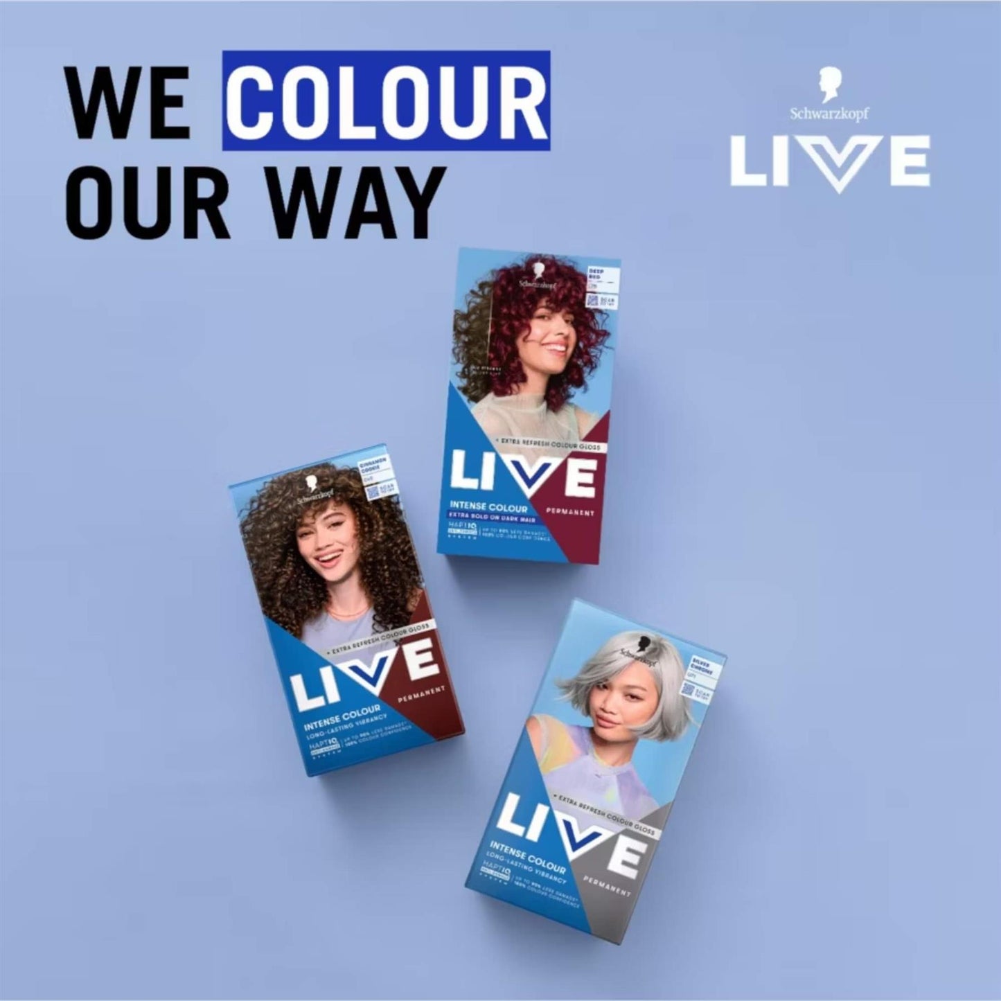 Schwarzkopf LIVE Intense Colour L75 Deep Red Permanent Hair Dye