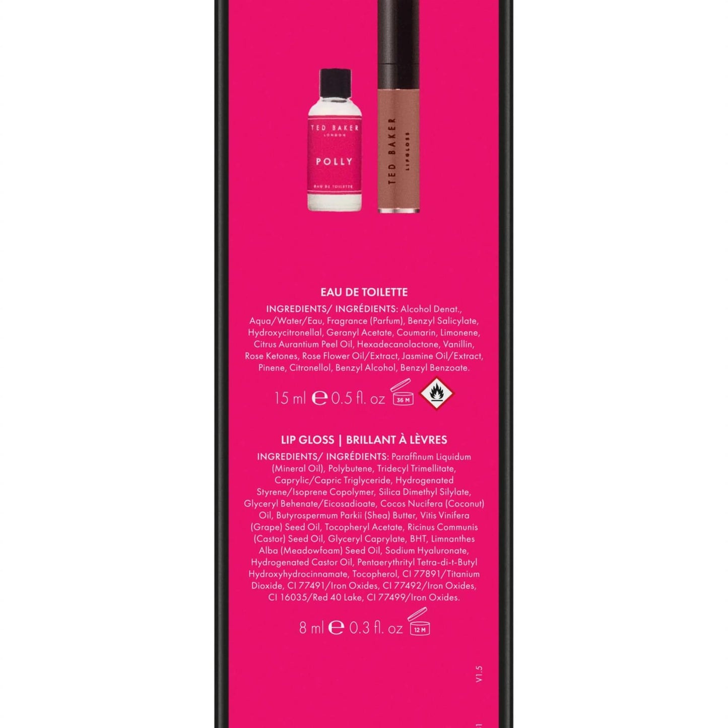 Ted Baker Polly Cracker Giftset 15ml EDT + Lip Gloss 8ml