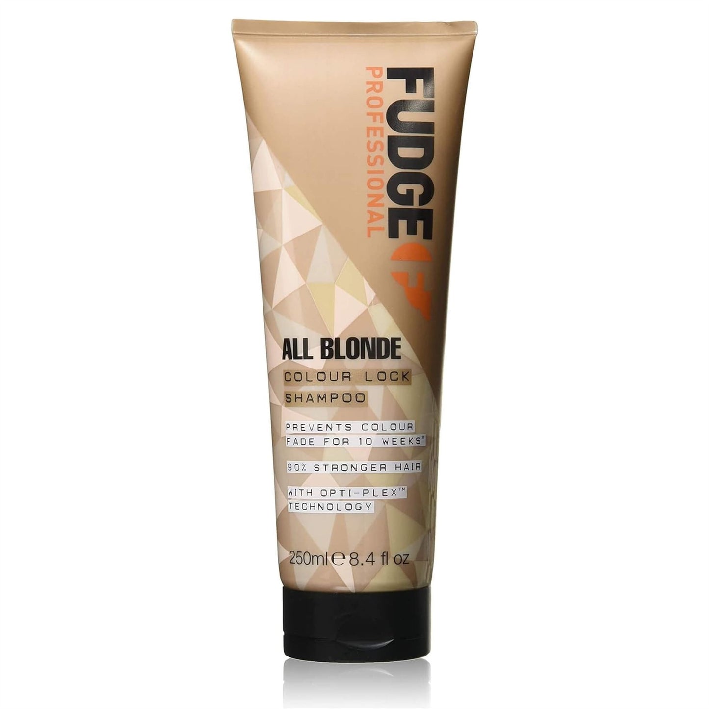 Fudge Professional All Blonde Colour Lock Shampoo 250ml for blonde hair featuring Opti-Plex technology for 90 percent stronger hair