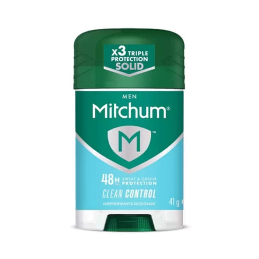 Mitchum Men Clean Control 48H Triple Protection antiperspirant and deodorant solid stick 41g