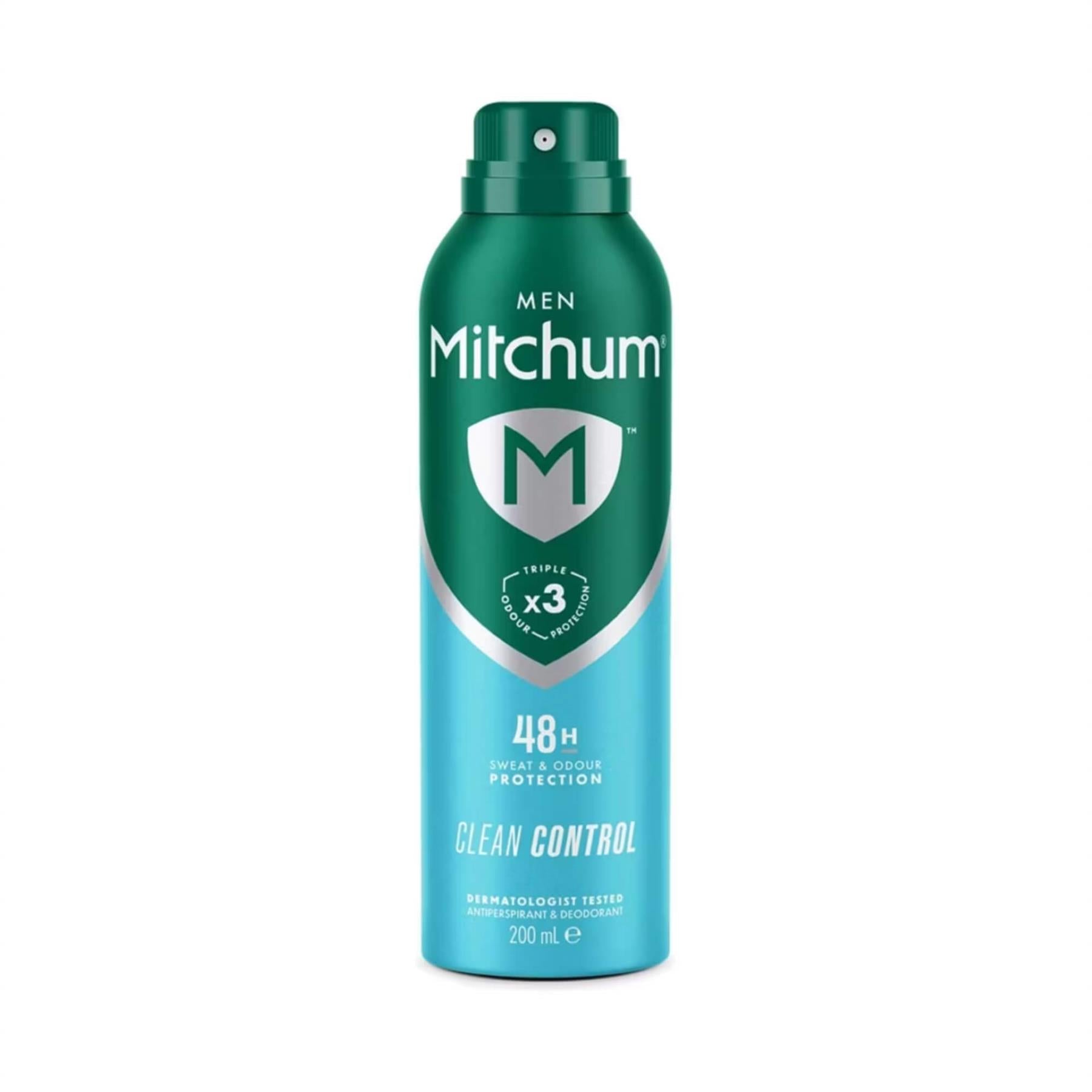 Mitchum Men Clean Control 48H Triple Odour Protection antiperspirant spray 200ml