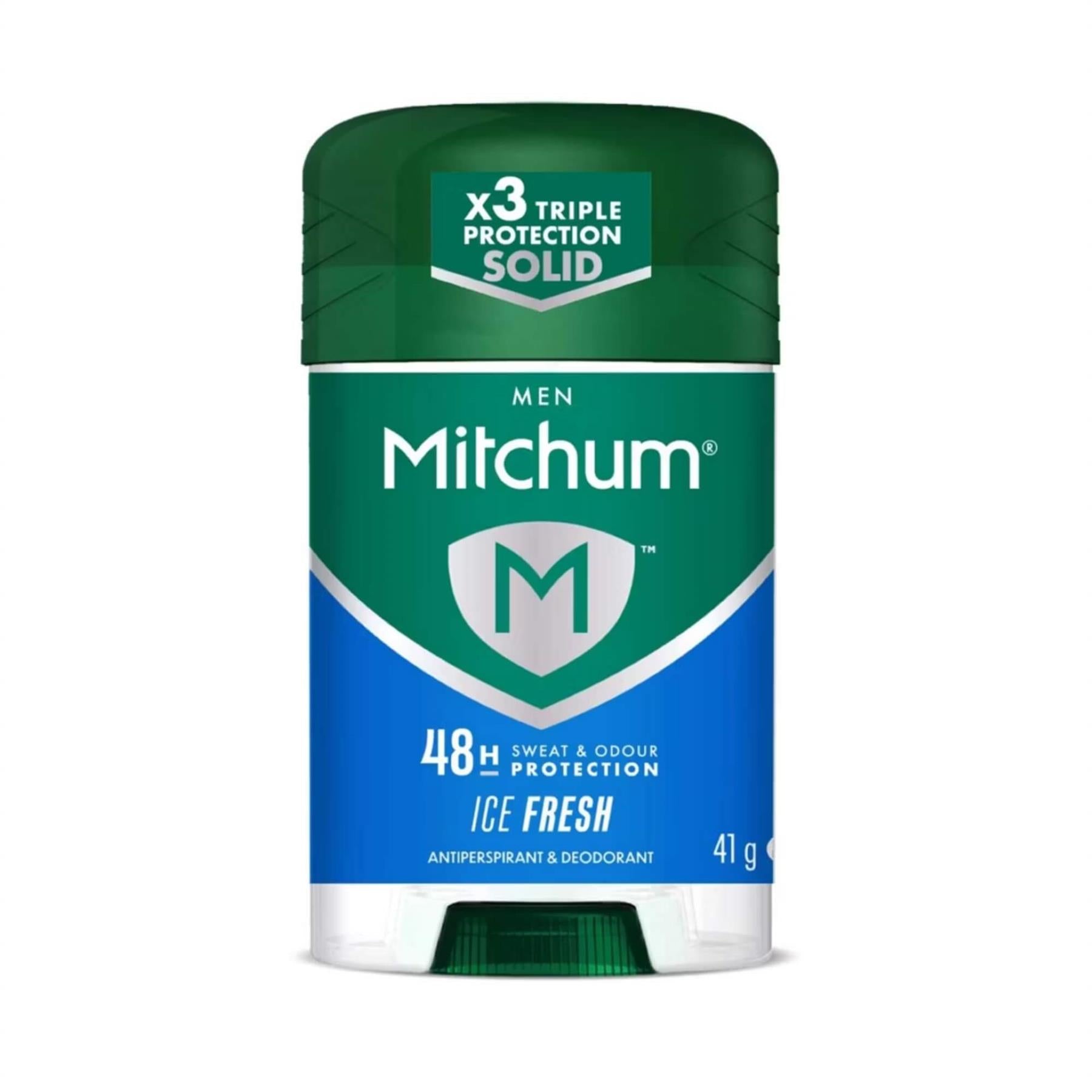 Mitchum Men Ice Fresh 48H Triple Protection antiperspirant and deodorant solid stick 41g