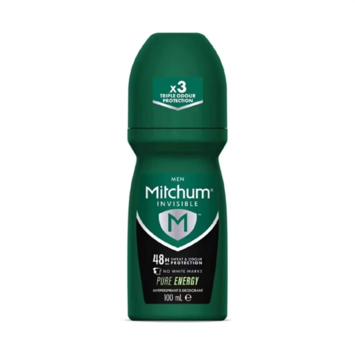 Mitchum Men Invisible Pure Energy 48H Triple Odour Protection antiperspirant and deodorant roll-on 100ml