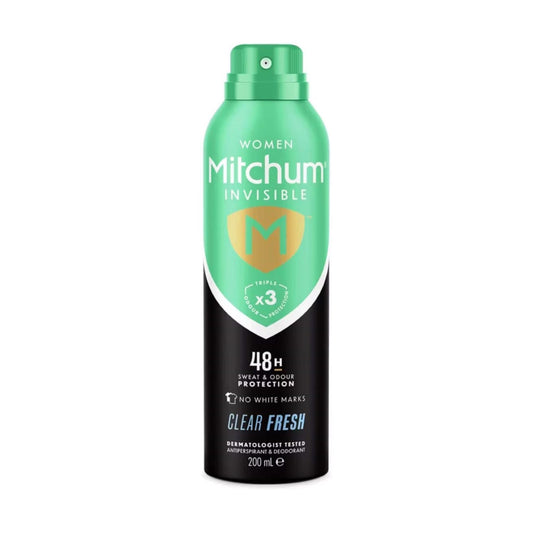 Mitchum Women Invisible Clear Fresh 48H sweat and odour protection antiperspirant spray 200ml