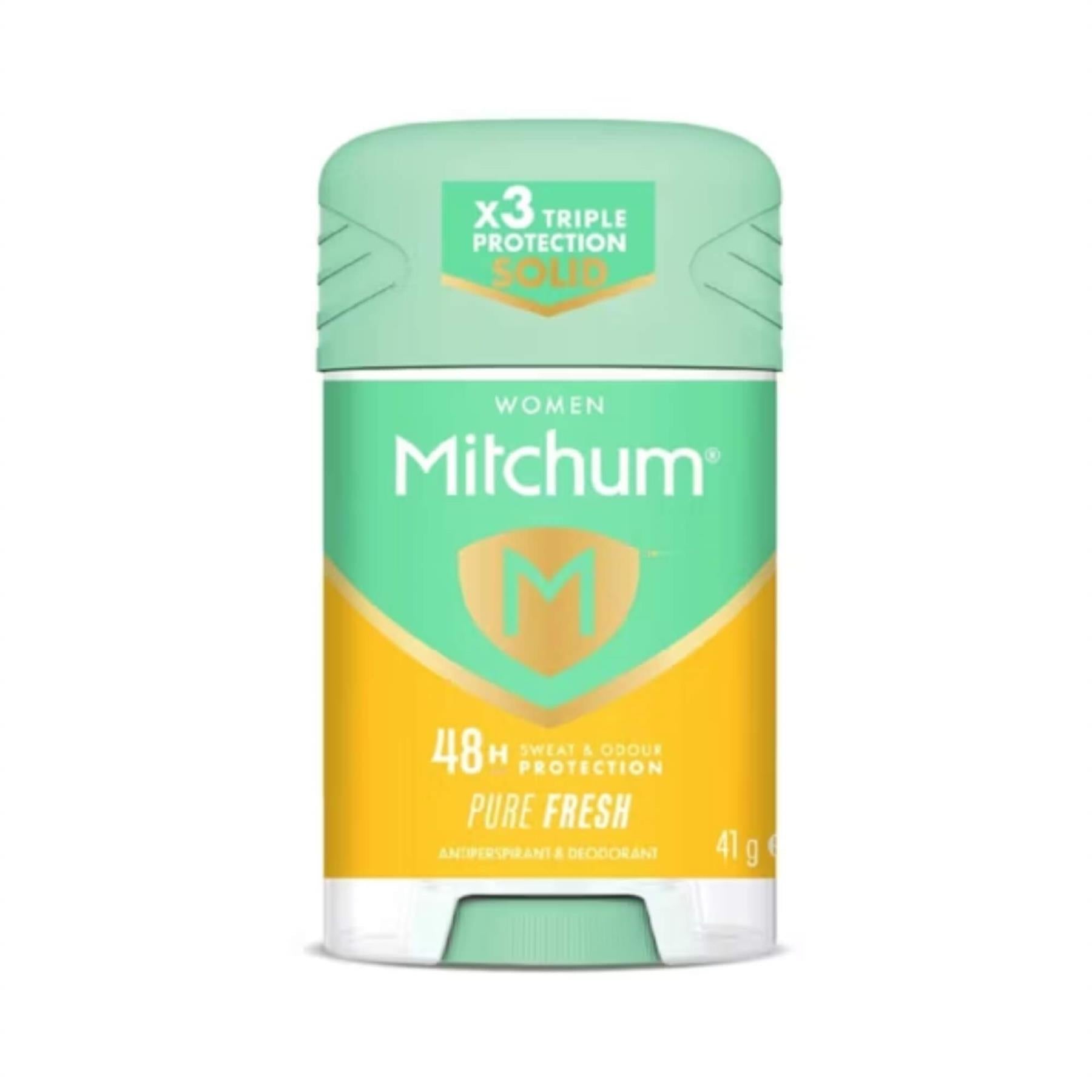 Mitchum Women Pure Fresh 48H Triple Protection antiperspirant and deodorant solid stick 41g
