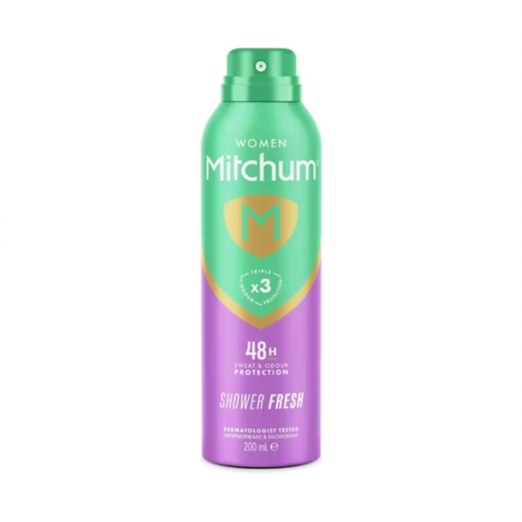 Mitchum Women Shower Fresh 48H Triple Odour Protection sweat and odour protection technical banner