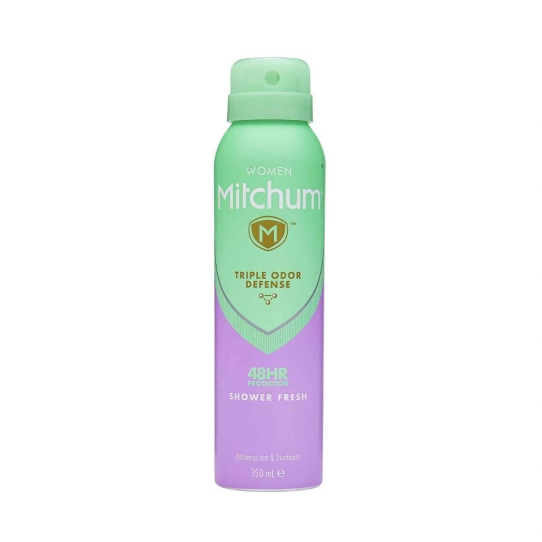 Mitchum Women Shower Fresh 48HR Triple Odor Defense antiperspirant and deodorant spray 150ml