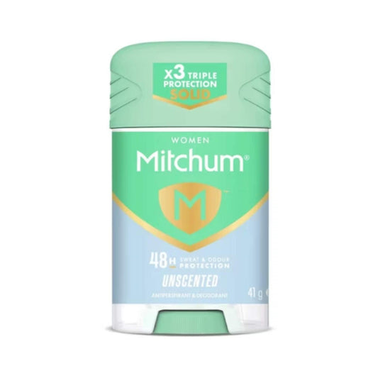 Mitchum Women Unscented 48H Triple Odour Protection antiperspirant and deodorant solid stick 41g