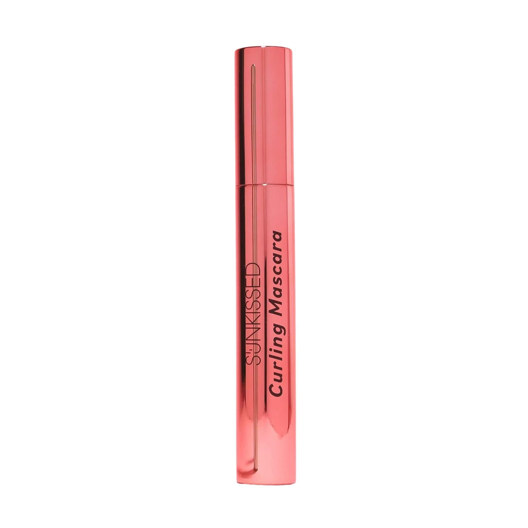 Sunkissed Curling Mascara rose gold tube on white background