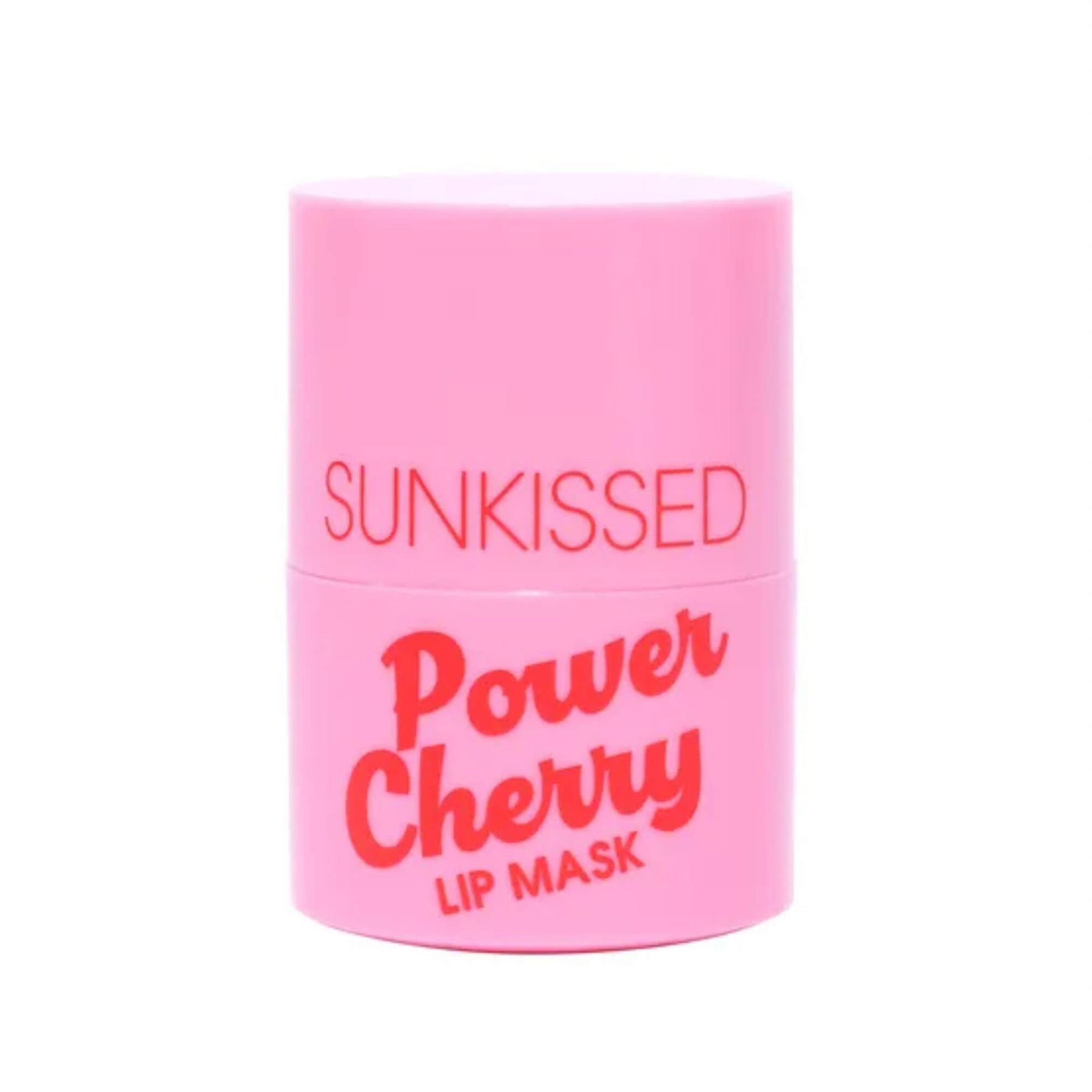 Sunkissed Power Cherry Lip Mask pink tub for overnight hydration and lip care
