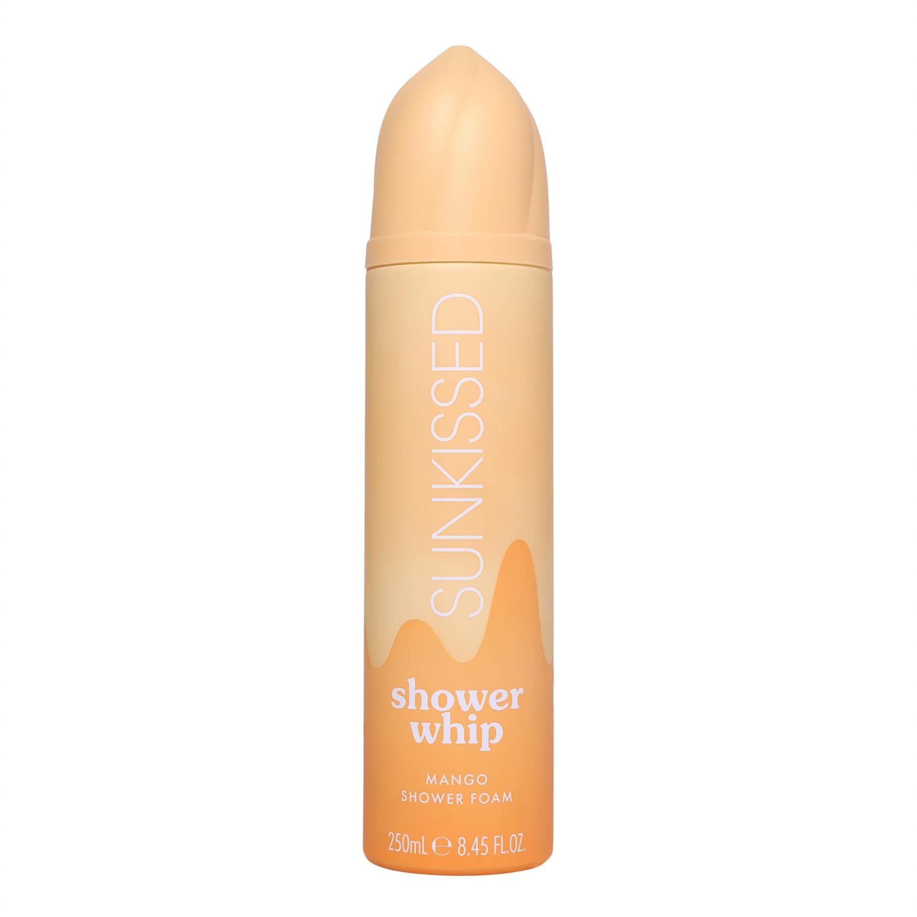 Sunkissed Mango Shower Whip Shower Foam 250ml orange gradient bottle with a whipped nozzle cap