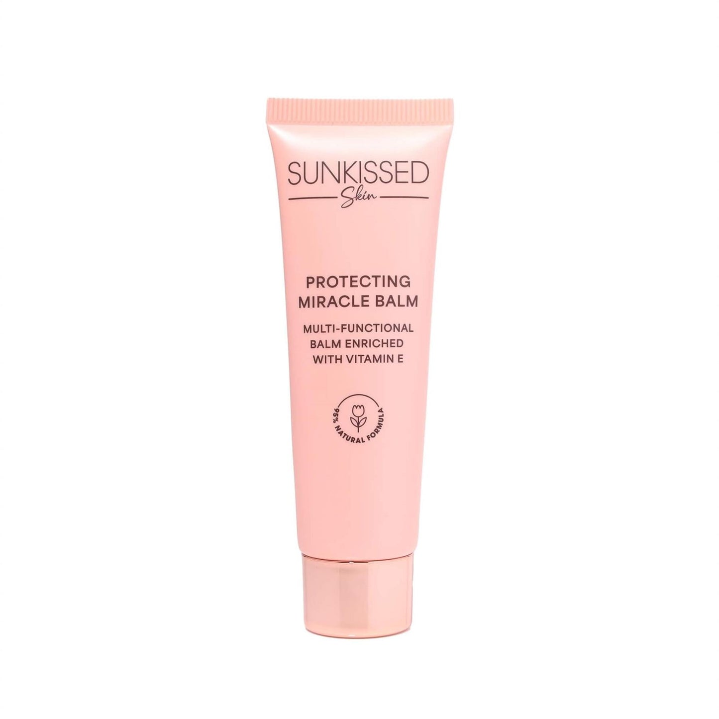 Sunkissed Skin Protecting Miracle Balm 40ml multi-use pink tube on a white background