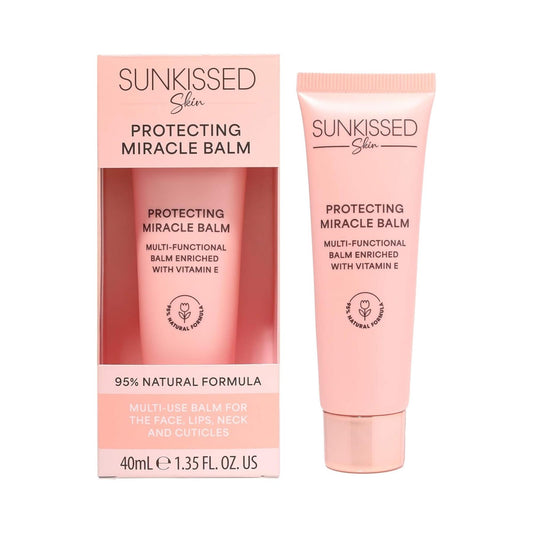 Sunkissed Skin Protecting Miracle Balm 40ml multi-use tube and box enriched with Vitamin E